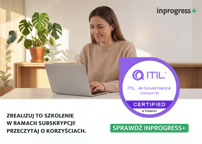 Okładka szkolenia ITIL® AI Governance  (Version 5) 